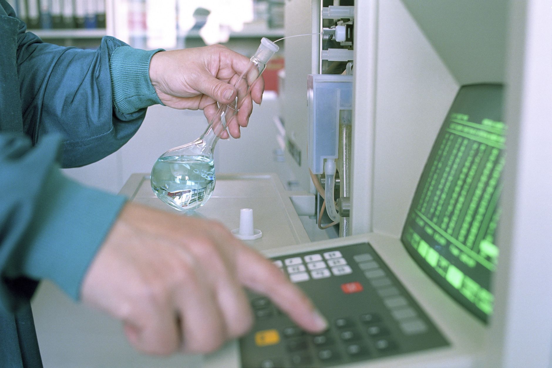 scientific equipment in close up